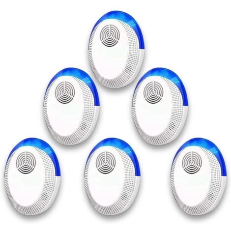Anti Moustique Ultrason Prise, Ultrason Souris Mouche 6 PCS, Appareil Repulsif Souris Efficace pour Repousser Les Rats, moustiques (1/4)