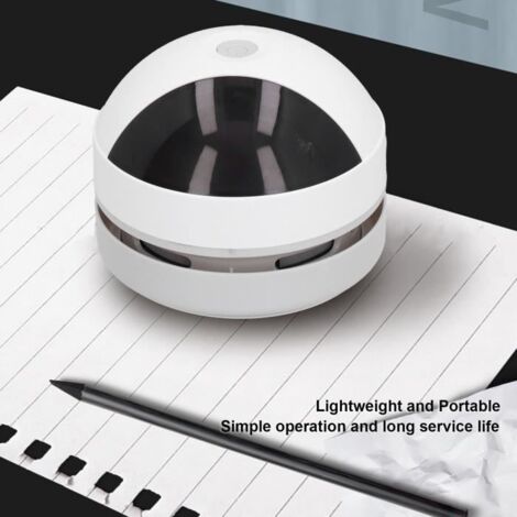 VINGVO Aspirateur rechargeable USB Aspirateur portable Mini aspirateurs de bureau sans fil rechargeables USB pour bureau à domicile (1/4)