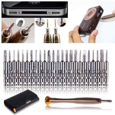 pratique 25 en 1 tournevis de précision ouvrir outil de réparation set pour iPhone PC montre (1/4)