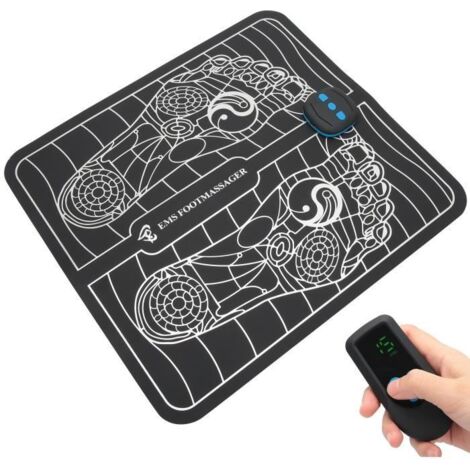Masseur de pied électrique, machine de stimulateur musculaire de circulation de pied de tapis de masseur de pied USB EMS pour (1/4)