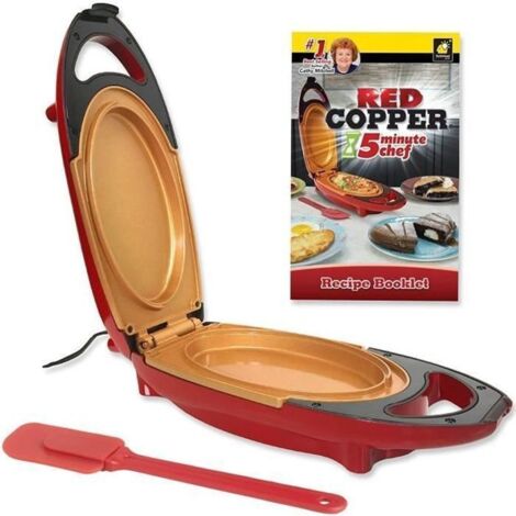 Minute Cooker + Spatule – Cuiseur électrique avec surface anti-adhésive en céramique renforcée