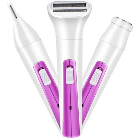 Rasoirs électriques femme - Waterproof - Rasoir visage, bikini - Jambe, aisselles, bras, corp (1/4)