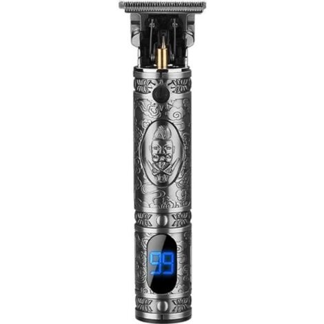 Tondeuse à cheveux électrique JM-700AL - Gris - Affichage LCD - Rechargeable USB - Autonomie 300 min (1/4)