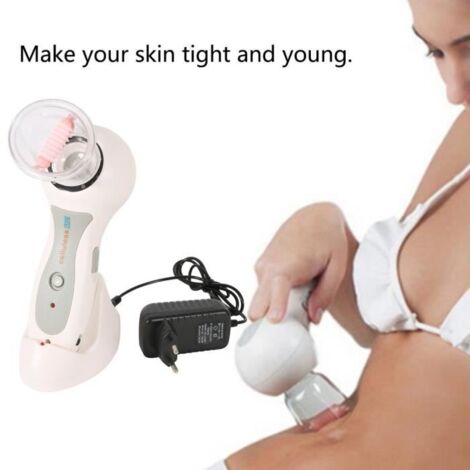 Appareil Anti Cellulite - Ventouse - Masseur à Succion - USB - Compact - Blanc