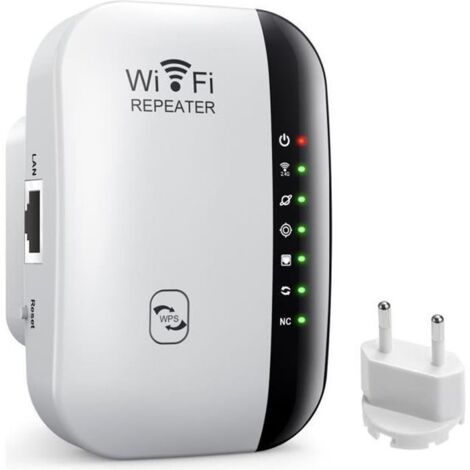 Amplificateur WiFi Repeteur Booster de signal sans fil WiFi extender 300M WLAN 802.11n/g/b (1/4)