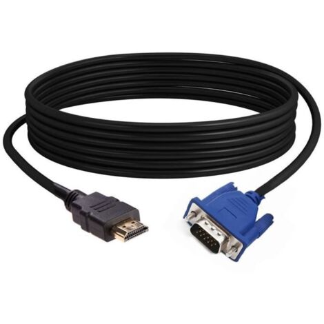 10M Câble HDMI HDMI vers VGA HD 1080P avec câble adaptateur audio HDMI vers VGA Câble C XLQ61223704C1909