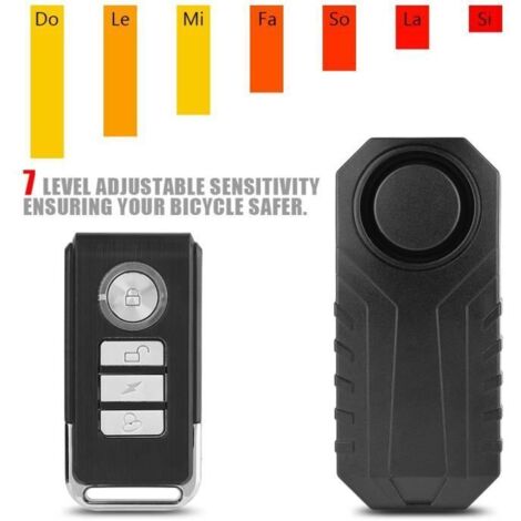 Télécommande sans fil Vélo Sécurité Verrouillage Moto Véhicule Cambrioleur Alarme Sirène (1/4)