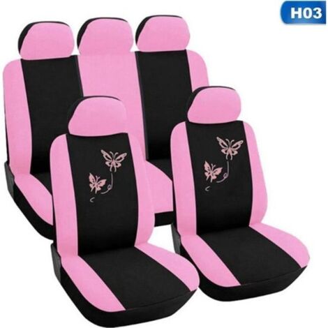 Housses de siège de voiture roses, couvre siège de voiture, accessoire d'intérieur Pink (1/4)