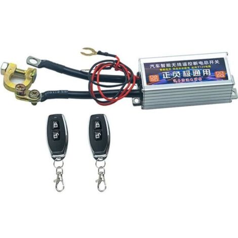 Coupe Batterie à Distance 12V 500A - JOYFAN - Anti Vol - Empêche La Décharge de La Batterie - 2 télécommandes