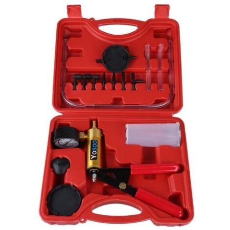 Kit de pompe à vide - ZJCHAO - Pompe à dépression à main - Jauge incluse - Universel - Pour voiture (1/3)