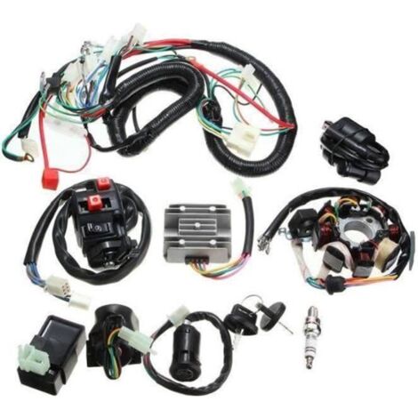 Faisceau de câblage CDI Kit de câblage des clés de la bobine d\'allumage Pour 125 150 200 250CC push rod engine