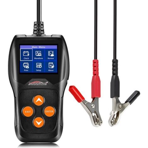 KONNWEI Testeur de batterie de voiture professionnel (KW600) sur le système de démarrage, système de charge Analyseur automatique de (1/3)