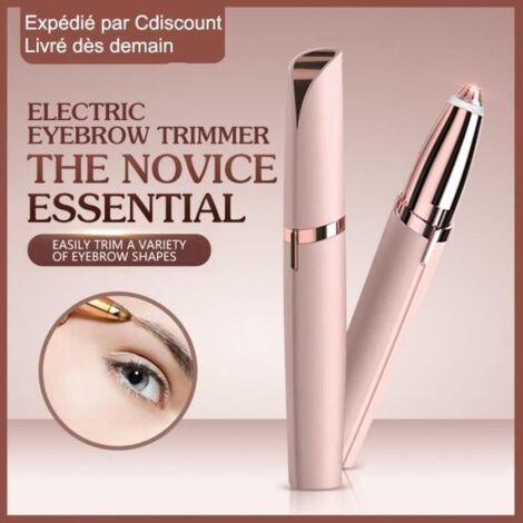 Épilateur à sourcil - Électrique - Portable - Doux pour tous types de peau - USB rechargeable - Compact (1/4)