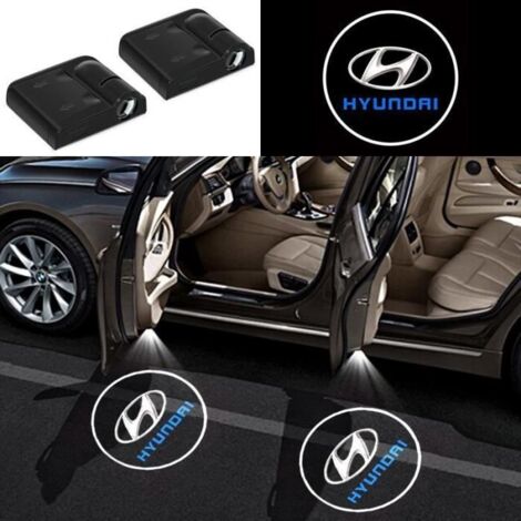 YRM  Lumière de la porte de voiture Bienvenue Lumière de projecteur pour Hyundai Tucson Elantra Sonata Santa Stareex LED 2 PCS (1/4)