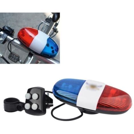 6 LED 4 sons de tonalité sonnette klaxon de cycle Électronique Lumière de Voiture police (1/4)