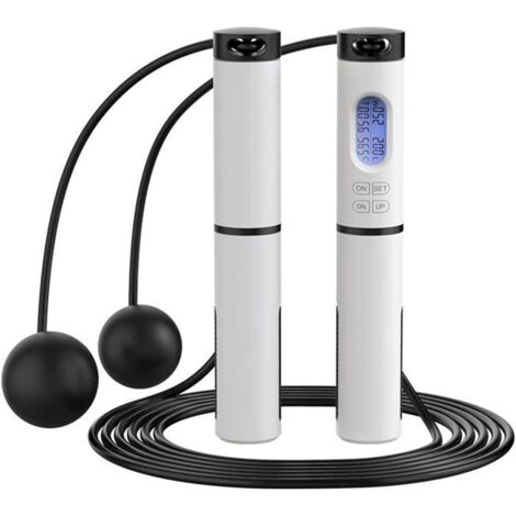 Corde à Sauter - KAKOO - avec Compteur et Minuterie pour Calories - Réglable pour Enfant & Adulte (1/4)
