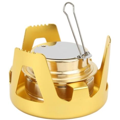VINGVO mini réchaud de camping Réchaud de pique-nique extérieur portable Mini brûleur à alcool pour camping en plein air (1/4)