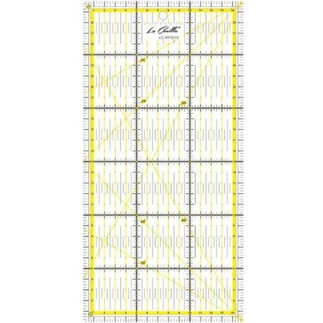 Règle Patchwork 30x15cm Règle Universelle pour Tapis de Découpe Transparente avec Graduations en CM, MM et Angles Pour la Couture (1/2)