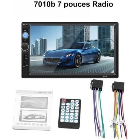 ss-33-HD 7 \"Autoradio écran tactile autoradio 7010B Bluetooth voiture autoradio stéréo Supporte les lecteurs MP3 - MP5