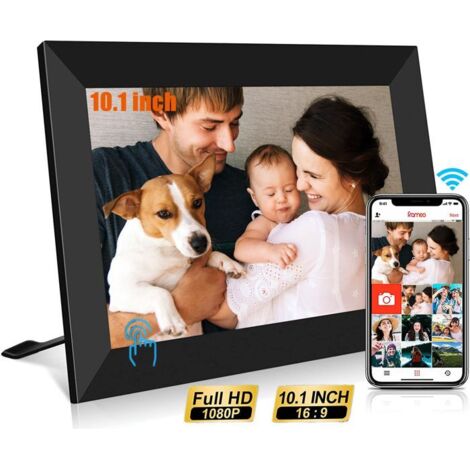 Cadre Photo Numérique WiFi VINSIC 10.1 Pouces avec Écran Tactile IPS 1280 x 800 et 32 GB de Stockage Cloud (1/4)