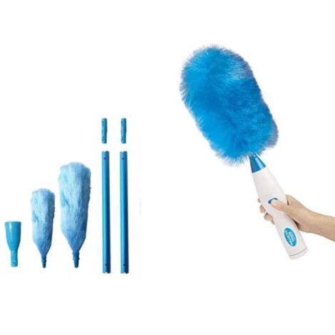 Spin Duster Duster électrique, multifonction à piles 360 Degrés Rotatif Motorisé Dust Wand ,Plumeau électrique (1/4)