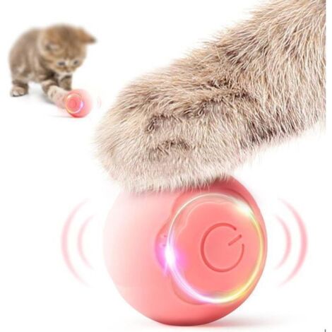 Balle pour Chat Interactive, Jouet Chat Interieur Intelligente à Roulement Automatique, avec lumières LED Changeantes, 2 Modes, (1/5)