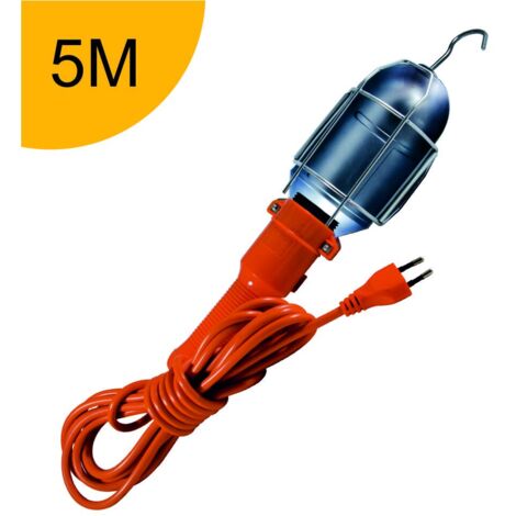 Baladeuse de chantier E27 - câble 5M - sans ampoule - garantie 2 ans