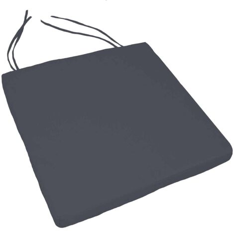 Homemaison – Galette de chaise extérieure déhoussable et imperméable – Tissu 100% polyester – Dimensions 40x40 cm – Épaisseur 5 cm – Résistance UV grade 4