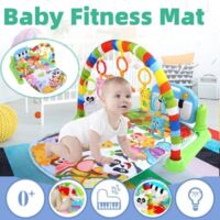 Tapis Musical D\'Éveil de La Jungle pour Bébé Tapis de Fitness Piano, Jouets Amovibles Garçons Filles