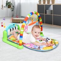DREAMADE 2 en 1 tapis D\'Éveil pour enfant, Tapis de Fitness Piano avec Jouets pour Garçons Filles