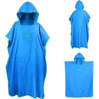 Serviette-Serviette Poncho avec Capuchon Microfibre Surf Poncho Wetsuit Changement de Serviette pour la Plage