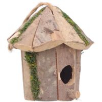 VINGVO nid d\'oiseau Maison d\'oiseau innovante suspendue en bois petite maison d\'oiseau exquise pour jardin extérieur