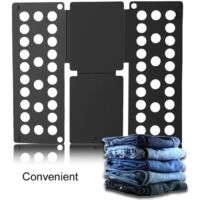4016cm - Professionnelle Planche à plier vêtements plieur de linge ( Noir )