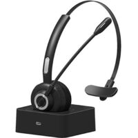 Casque Bluetooth avec Micro sans Fil Casque avec Base de Charge Casque Téléphonique Casque PC Professionnel pour Annulation de Bruit
