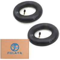 FOLAYA 2 chambres à air intérieures en caoutchouc butyle 200 x 50 mm Avec tige de valve coudée Pour trottinette Razor e100/e200