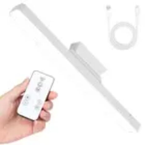 Lampe de bureau LED, à intensité variable, rechargeable par USB, design magnétique, avec télécommande.