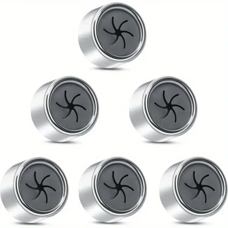 Porte-serviettes à ventouses 6 pièces  Auto-adhésif, sans perçage  Modèle rond à enfoncer  Convient pour salle de bain/cuisine (1/5)