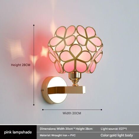Applique murale en cristal, éclairage d'intérieur moderne avec abat-jour en verre, idéale pour la chambre, le salon ou l'entrée - Style 10 (1/4)