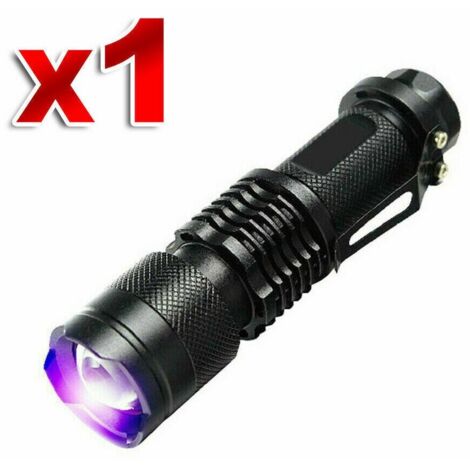 Mini lampe torche portable à LED UV, lumière noire, lampe torche de poche (1/5)