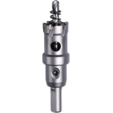 Scie cloche bimétallique en carbure pour la découpe de trous en acier inoxydable de 7/8 pouce (22 mm). (1/4)