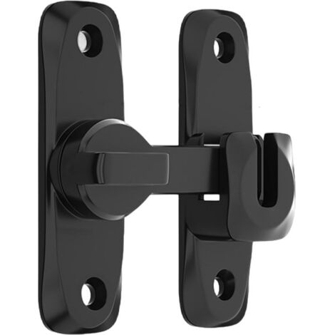 Verrou de porte - Orientable de 90 à 180° - 7,9 × 2,4 × 0,3 cm - Verrou de sécurité robuste - Verrou de porte de cabanon en acier inoxydable épais - Convient aux chambres, salons, jardins et entrepôts (1/5)