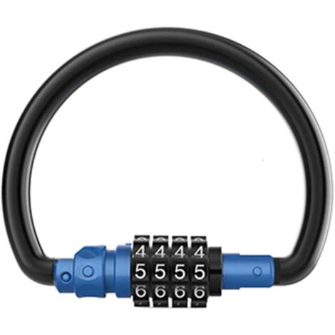 Antivol de vélo étanche à combinaison avec câble (bleu) (1/5)
