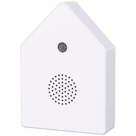 Nichoir sonore pour oiseaux - Nichoir avec détecteur de mouvement et volume réglable - 11 x 3,5 x 15,2 cm - Idéal pour les toilettes, la salle de bain, le couloir ou le bureau - Cadeau parfait pour fe (1/4)