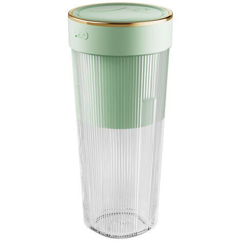 Extracteur de jus électrique à six lames pour la maison et le sport, mixeur portable pour smoothies et fruits, mini bouteille de 300 ml et 50 W, gobelet mélangeur de 1200 mAh, rechargeable par USB, 19 (1/5)