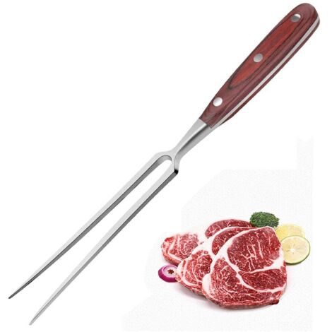 Fourchette de cuisine en acier inoxydable, outil de barbecue, fourchette à viande, accessoire de cuisine (1/5)