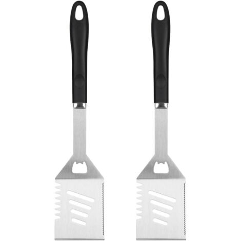 Ensemble de spatules professionnelles pour barbecue (1/2/3 pièces) – Spatule extra longue de 44,5 cm en acier inoxydable avec ouvre-bouteille – Manche antidérapant résistant à la chaleur – Parfaite po (1/5)