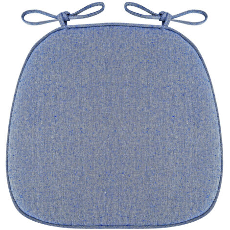Trois coussins d'assise souples, antidérapants et respirants sont fixés à la chaise. (Bleu) (1/5)