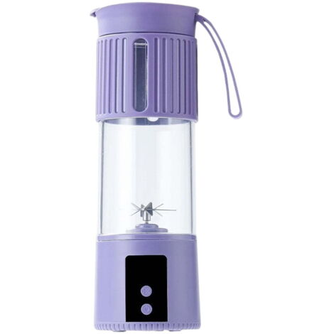 Extracteur de jus électrique portable, petit mixeur, idéal pour la cuisine, la maison et les voyages (violet) (1/5)