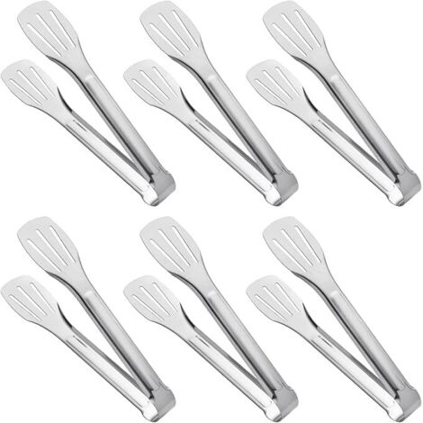 Pinces de buffet 6 pièces (18 cm), pinces alimentaires en acier inoxydable (1/3)