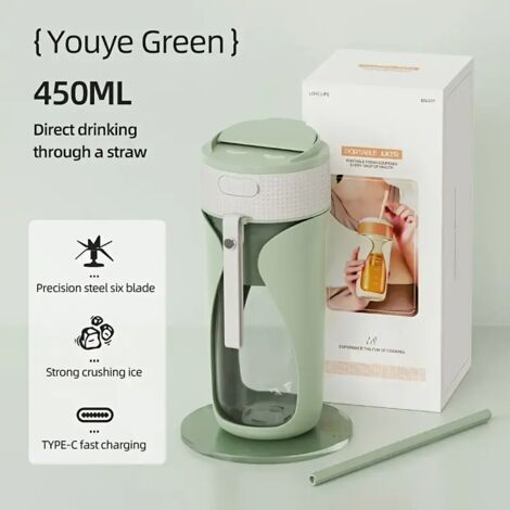 Nouveau gobelet presse-agrumes électrique, petit presse-fruits portable multifonctionnel sans fil pour une utilisation domestique, peut broyer la glace. (1/5)